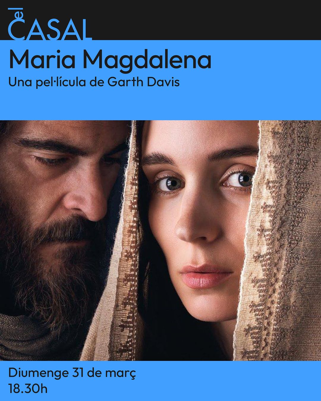 Cartell de la projecció de la pel·lícula Magdalena març 2024